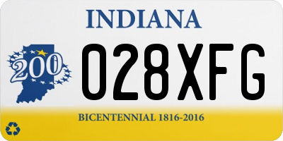 IN license plate 028XFG
