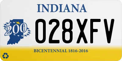 IN license plate 028XFV