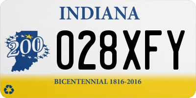 IN license plate 028XFY