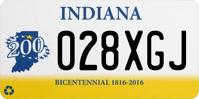 IN license plate 028XGJ