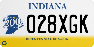 IN license plate 028XGK