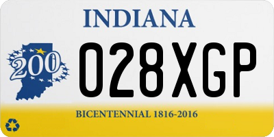 IN license plate 028XGP