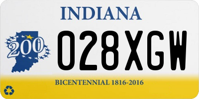 IN license plate 028XGW