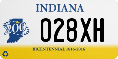 IN license plate 028XH