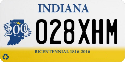 IN license plate 028XHM
