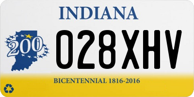 IN license plate 028XHV