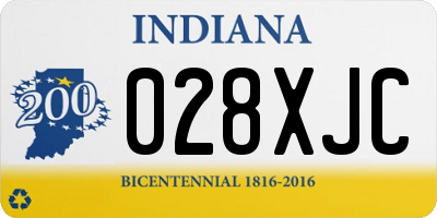 IN license plate 028XJC