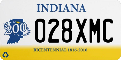 IN license plate 028XMC