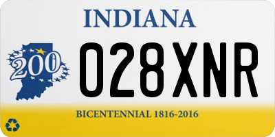 IN license plate 028XNR