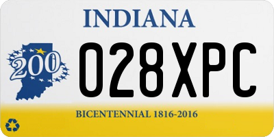 IN license plate 028XPC
