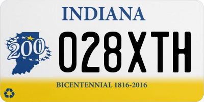 IN license plate 028XTH