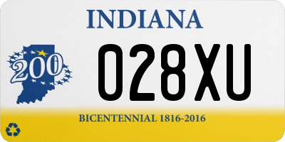 IN license plate 028XU