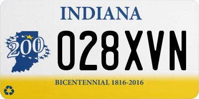 IN license plate 028XVN