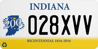 IN license plate 028XVV