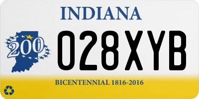IN license plate 028XYB