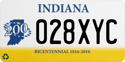 IN license plate 028XYC