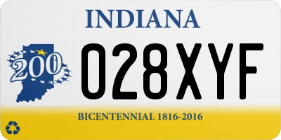 IN license plate 028XYF