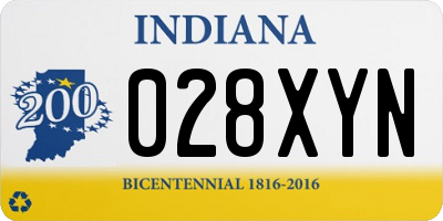 IN license plate 028XYN