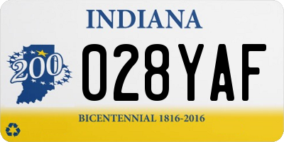 IN license plate 028YAF