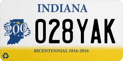 IN license plate 028YAK