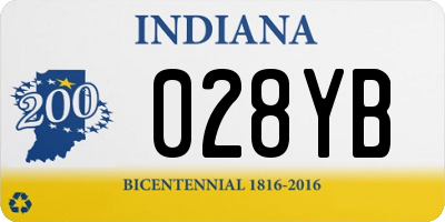 IN license plate 028YB