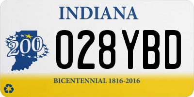 IN license plate 028YBD