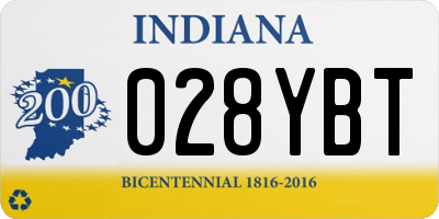 IN license plate 028YBT