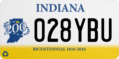 IN license plate 028YBU