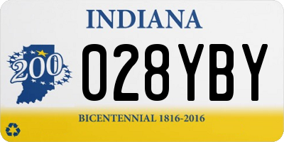 IN license plate 028YBY