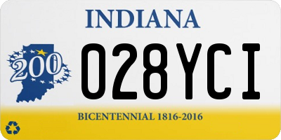IN license plate 028YCI