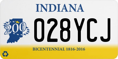IN license plate 028YCJ