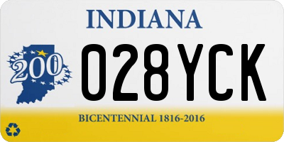IN license plate 028YCK