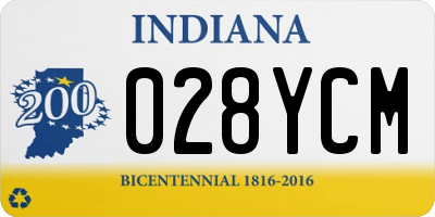 IN license plate 028YCM