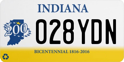 IN license plate 028YDN