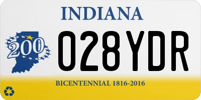IN license plate 028YDR