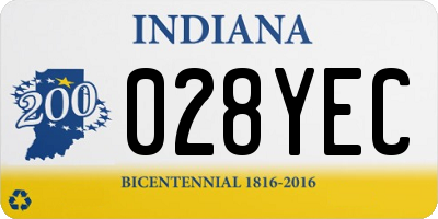 IN license plate 028YEC