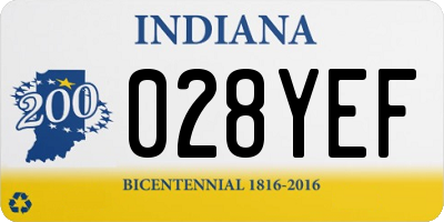 IN license plate 028YEF