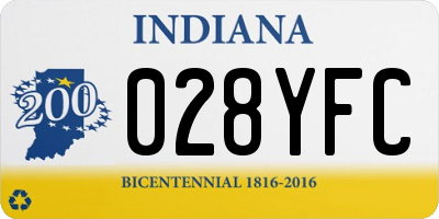 IN license plate 028YFC