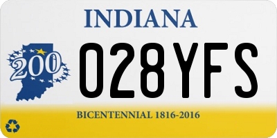 IN license plate 028YFS