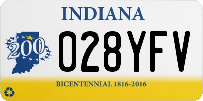 IN license plate 028YFV