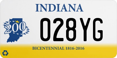 IN license plate 028YG