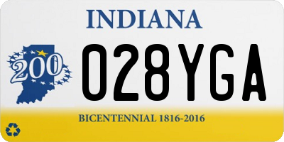 IN license plate 028YGA