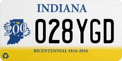 IN license plate 028YGD