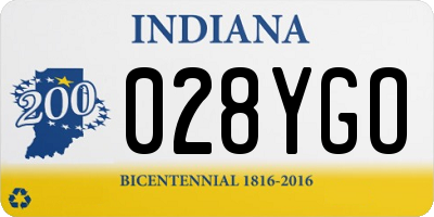 IN license plate 028YGO