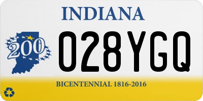 IN license plate 028YGQ
