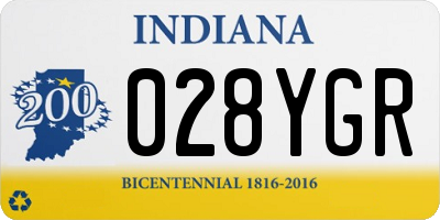 IN license plate 028YGR
