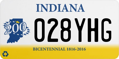 IN license plate 028YHG