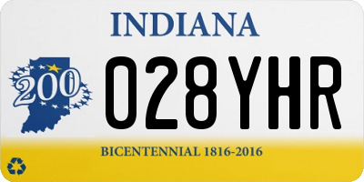 IN license plate 028YHR