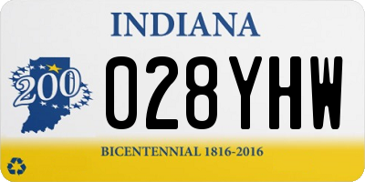 IN license plate 028YHW