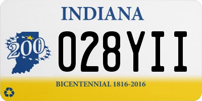 IN license plate 028YII